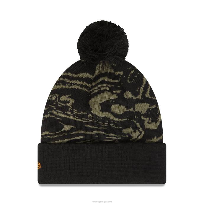 FFTN2339 New Era chelsea fc gorro de tricô verde médio estampado
