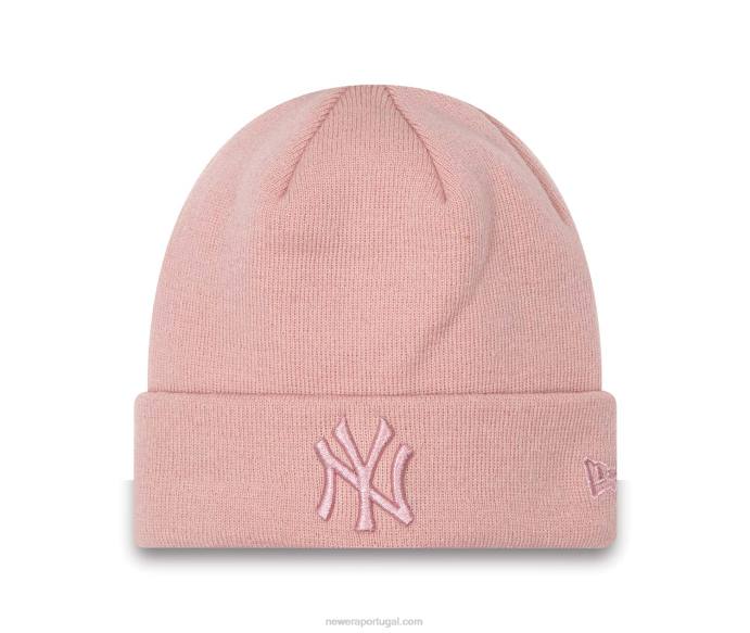 FFTN2341 New Era gorro feminino new york yankees rosa metalizado