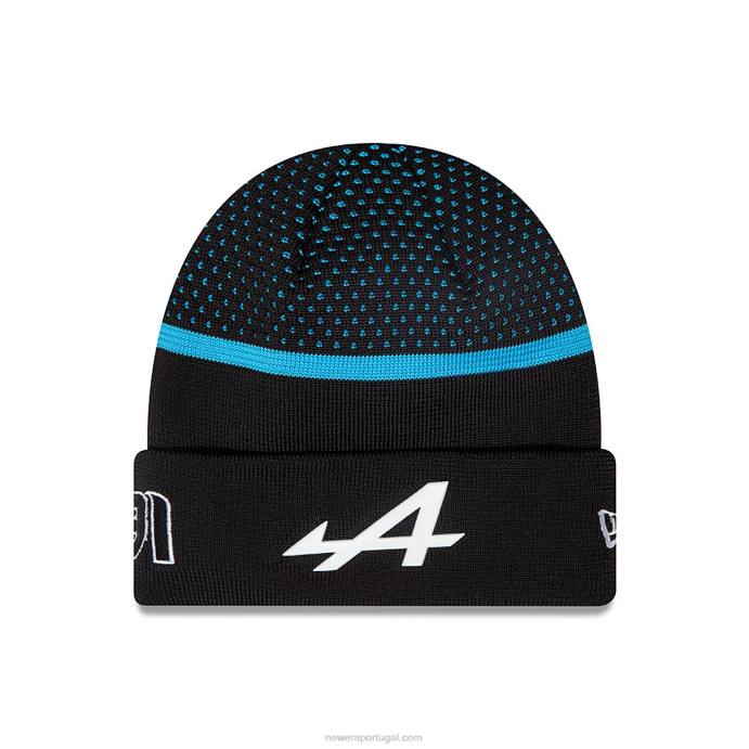 FFTN2348 New Era gorro preto alpine kids esteban ocon