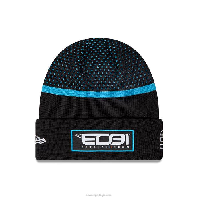 FFTN2348 New Era gorro preto alpine kids esteban ocon