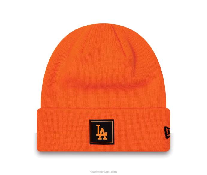 FFTN2351 New Era gorro laranja brilhante la dodgers