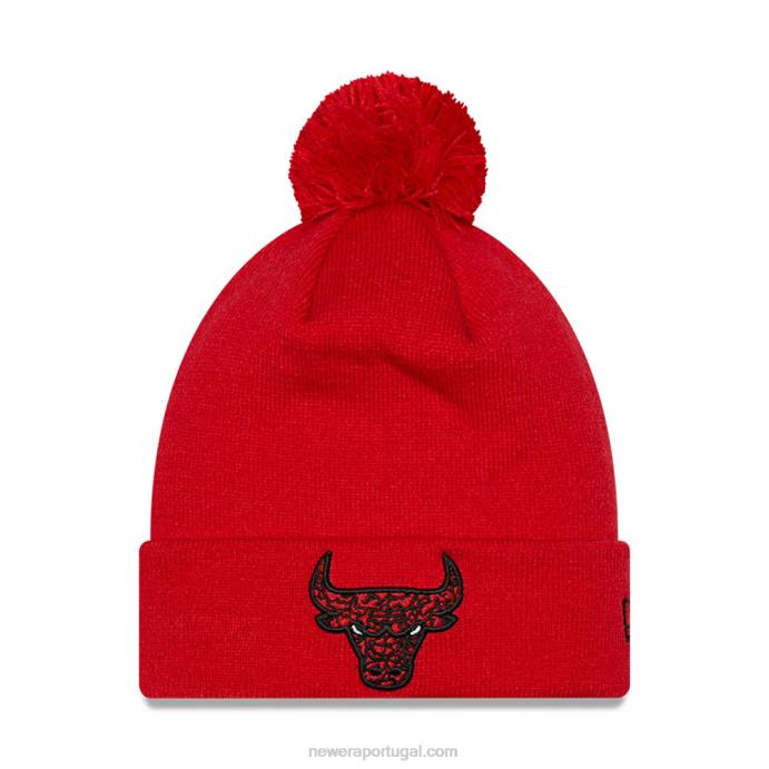 FFTN2355 New Era chicago bulls gorro vermelho bobble