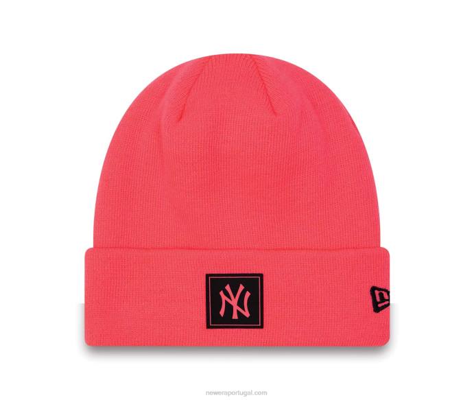 FFTN2361 New Era boné new york yankees rosa brilhante neon