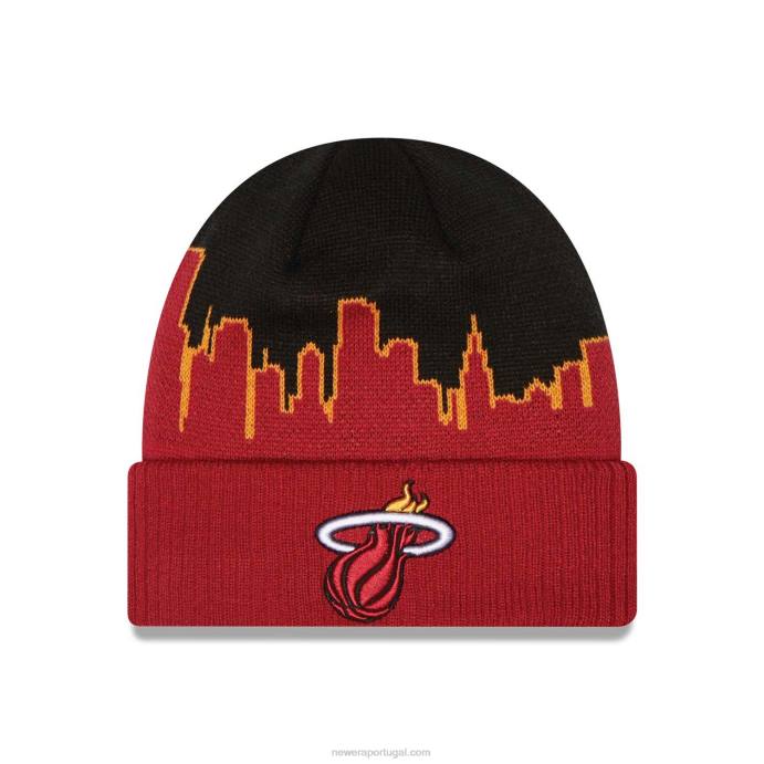 FFTN2362 New Era miami heat nba tip off 2022 malha preta
