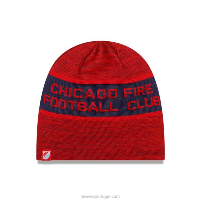 FFTN2366 New Era chicago fire mls kick off gorro vermelho