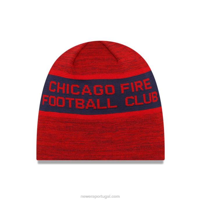 FFTN2366 New Era chicago fire mls kick off gorro vermelho