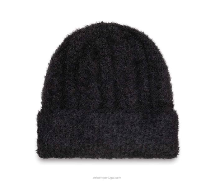 FFTN2371 New Era gorro preto fofo feminino