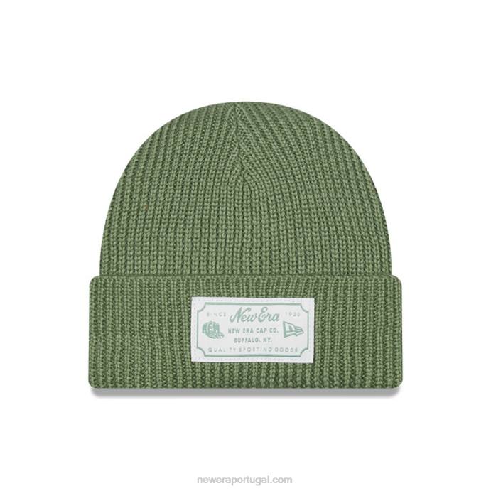 FFTN2375 New Era gorro verde feminino remendo