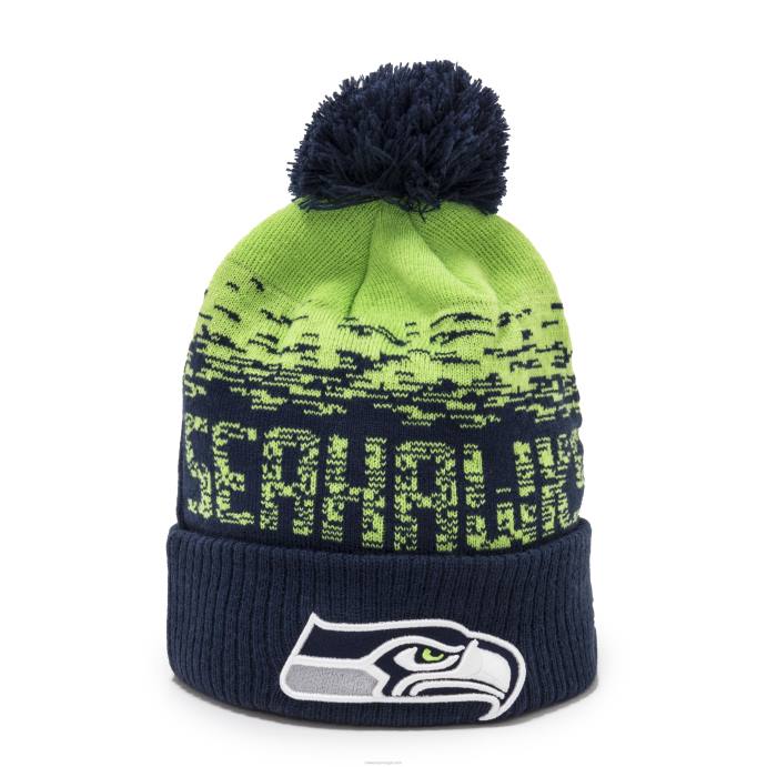 FFTN2377 New Era gorro esportivo seattle seahawks marinho ombre