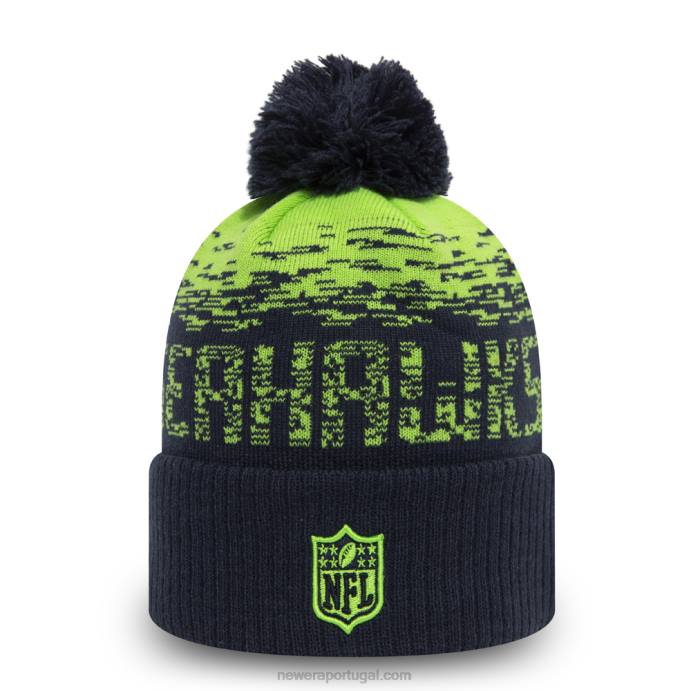 FFTN2377 New Era gorro esportivo seattle seahawks marinho ombre