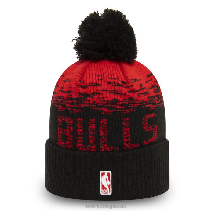 FFTN2387 New Era gorro chicago bulls preto ombre bobble