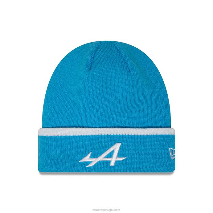FFTN2388 New Era gorro alpine manguito listrado azul