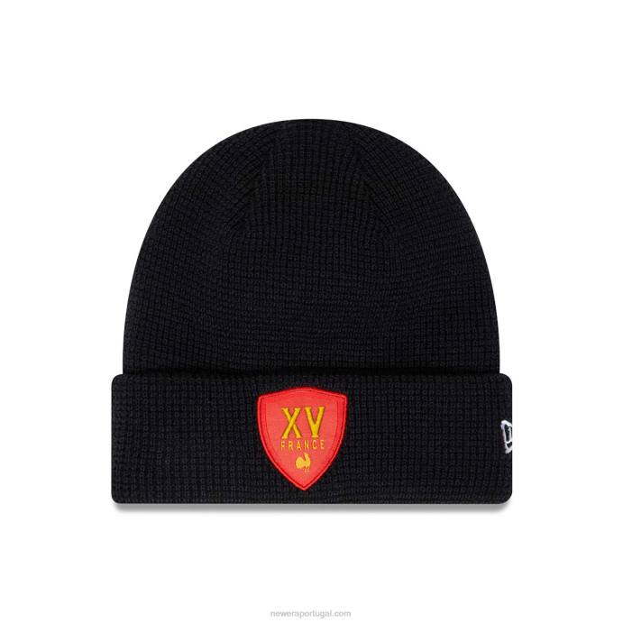 FFTN2389 New Era gorro da federação francesa da herança do rugby waffle da marinha