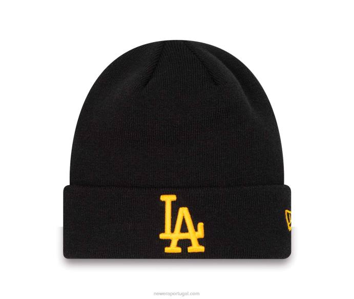 FFTN2410 New Era gorro preto la dodgers league essentials