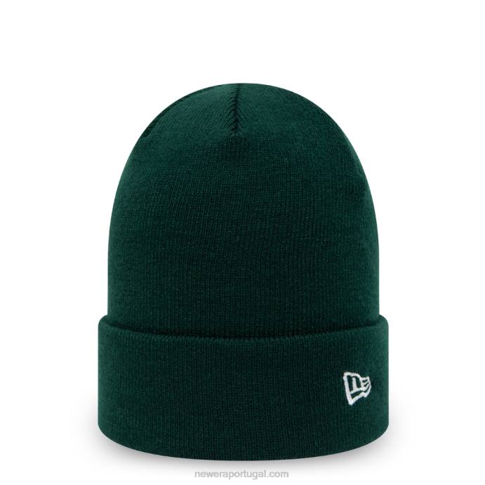 FFTN2416 New Era gorro de punho verde escuro essencial