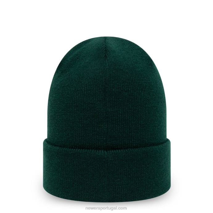 FFTN2416 New Era gorro de punho verde escuro essencial