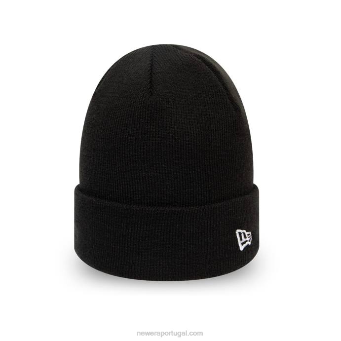 FFTN2417 New Era gorro de punho preto essencial