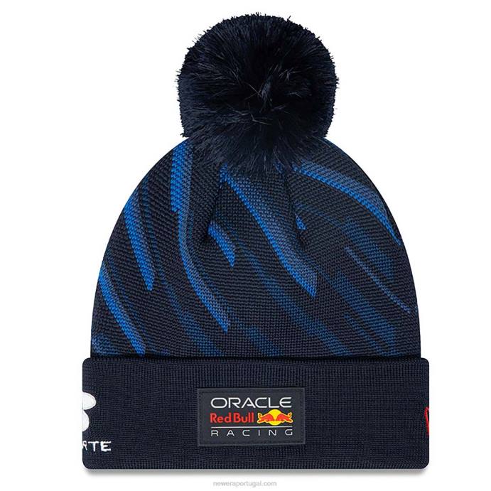 FFTN2418 New Era red bull racing sergio perez juventude gorro de malha bobble azul