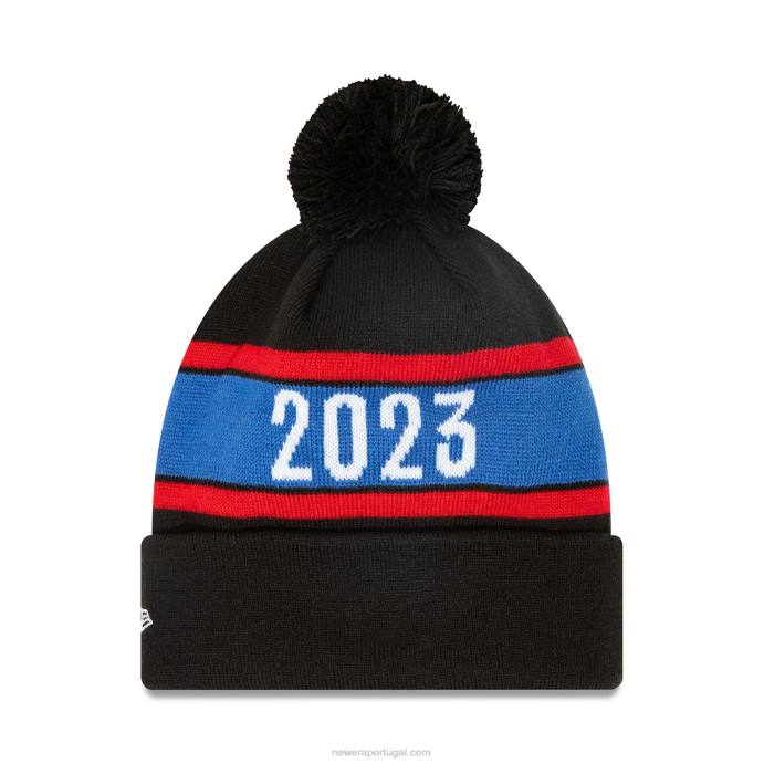 FFTN2419 New Era nba paris games gorro preto de malha