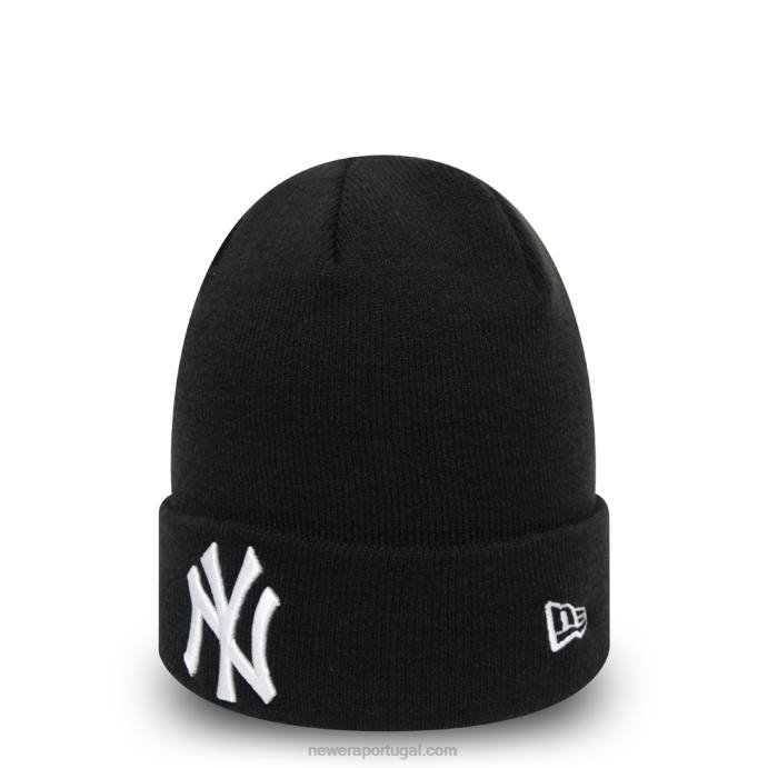 FFTN2427 New Era gorro preto essencial new york yankees