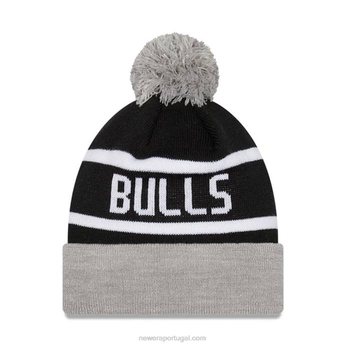 FFTN2433 New Era gorro preto chicago bulls kids