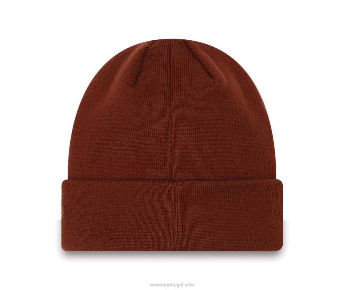 FFTN2450 New Era New York Yankees League Essentials chapéu gorro marrom escuro