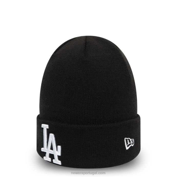 FFTN2457 New Era gorro preto essencial la dodgers