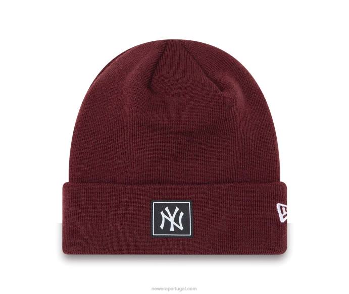FFTN2461 New Era chapéu gorro roxo escuro com manguito da equipe do new york yankees