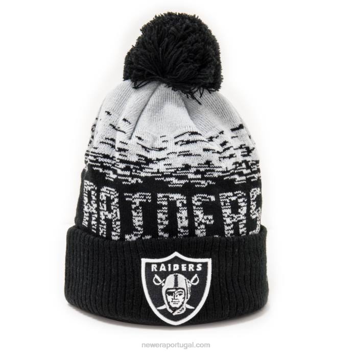 FFTN2467 New Era gorro esportivo preto las vegas raiders