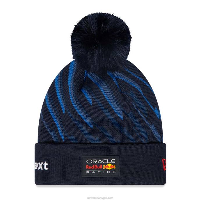 FFTN2468 New Era Red Bull Racing Max Verstappen Youth Blue Bobble Gorro de tricô