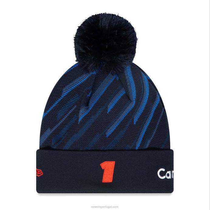 FFTN2468 New Era Red Bull Racing Max Verstappen Youth Blue Bobble Gorro de tricô