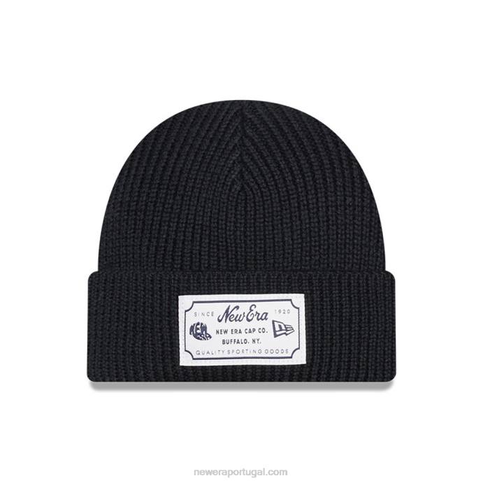 FFTN2474 New Era chapéu beanie marinho feminino remendo