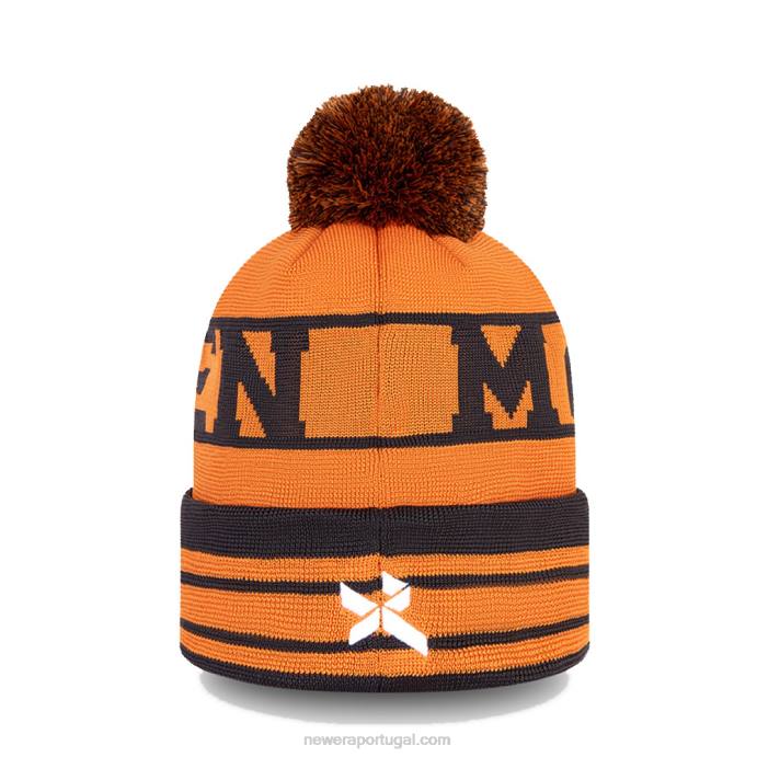 FFTN2475 New Era gorro bobble laranja mclaren f1