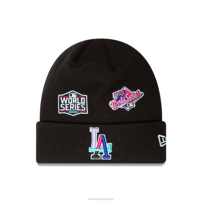 FFTN2479 New Era gorro preto polar light la dodgers