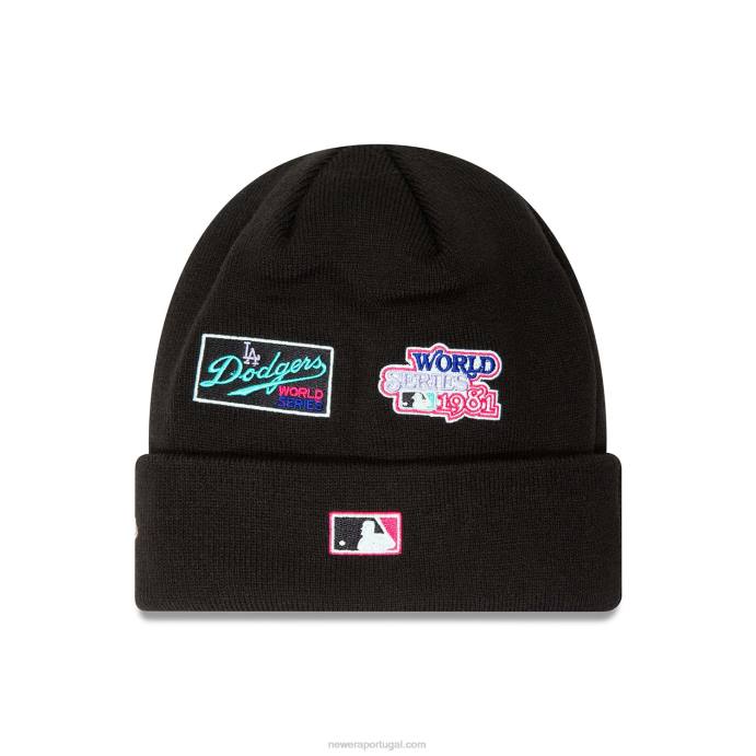 FFTN2479 New Era gorro preto polar light la dodgers