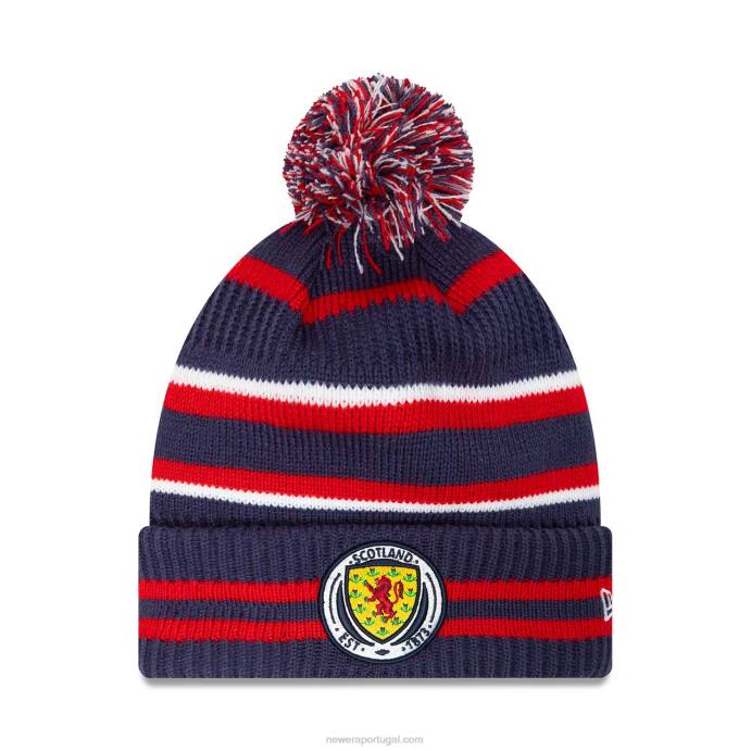 FFTN2482 New Era gorro escocês fa sport juventude marinho