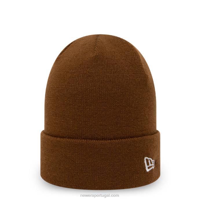 FFTN2486 New Era gorro de punho marrom essencial