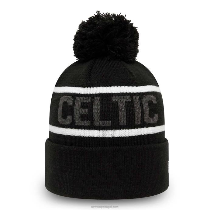 FFTN2490 New Era celtic fc wordmark black bobble malha