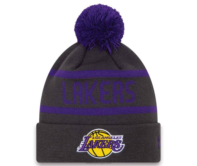 FFTN2500 New Era la lakers jake cuff chapéu gorro cinza