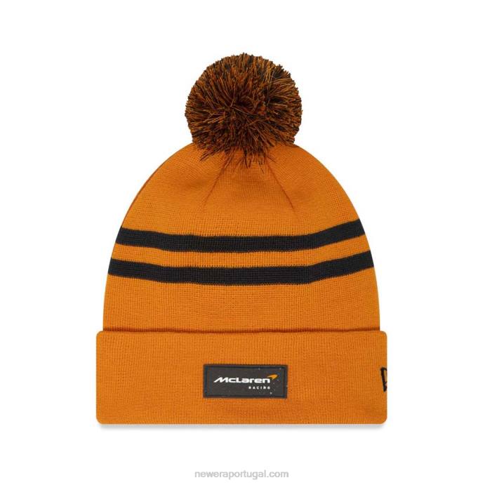 FFTN2506 New Era gorro laranja mclaren pom