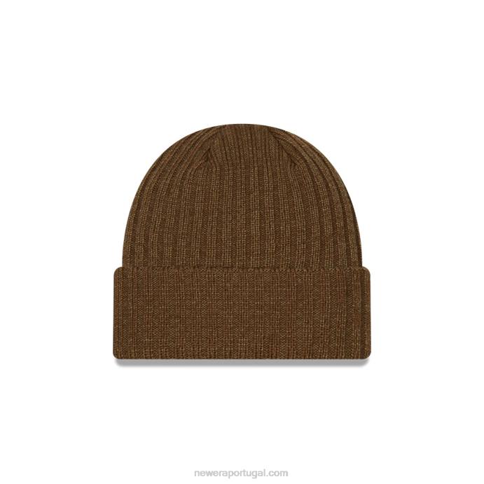 FFTN2508 New Era gorro chelsea fc marrom médio retrô de tricô