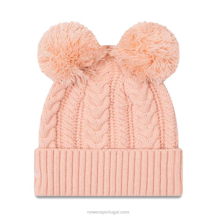 FFTN2510 New Era gorro feminino new york yankees com pom duplo rosa