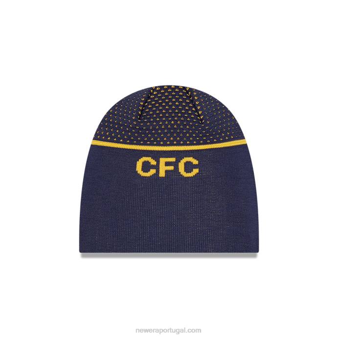 FFTN2526 New Era chelsea fc lion crest azul marinho gorro de tricô com caveira
