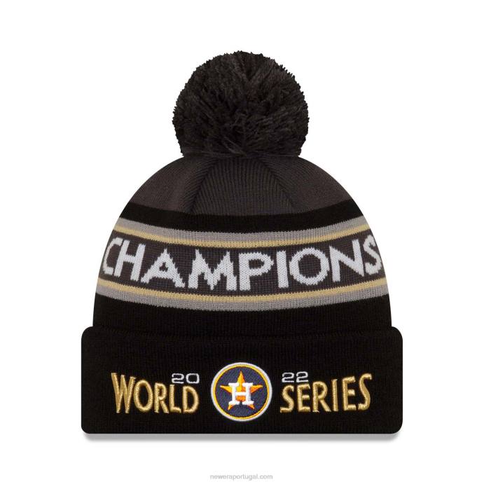 FFTN2535 New Era gorro de malha houston astros mlb world series champions preto