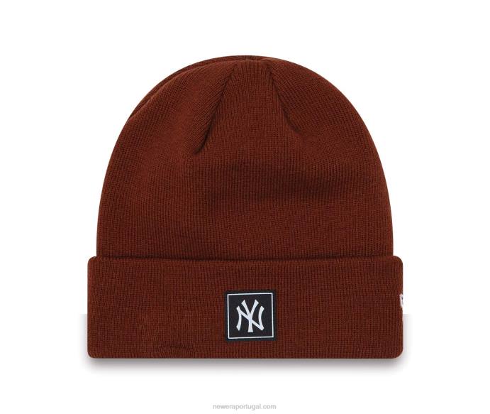 FFTN2536 New Era boné gorro marrom escuro com manguito da equipe do new york yankees