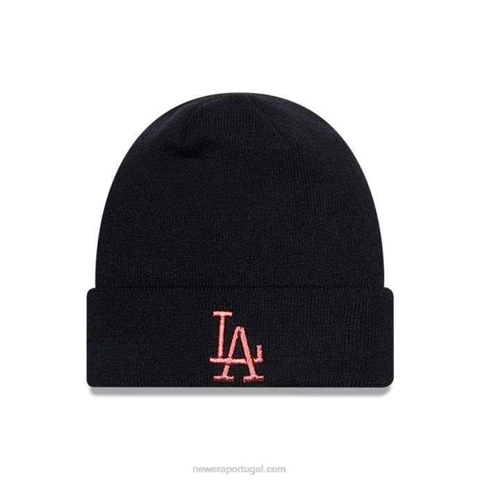 FFTN2537 New Era gorro metálico feminino la dodgers