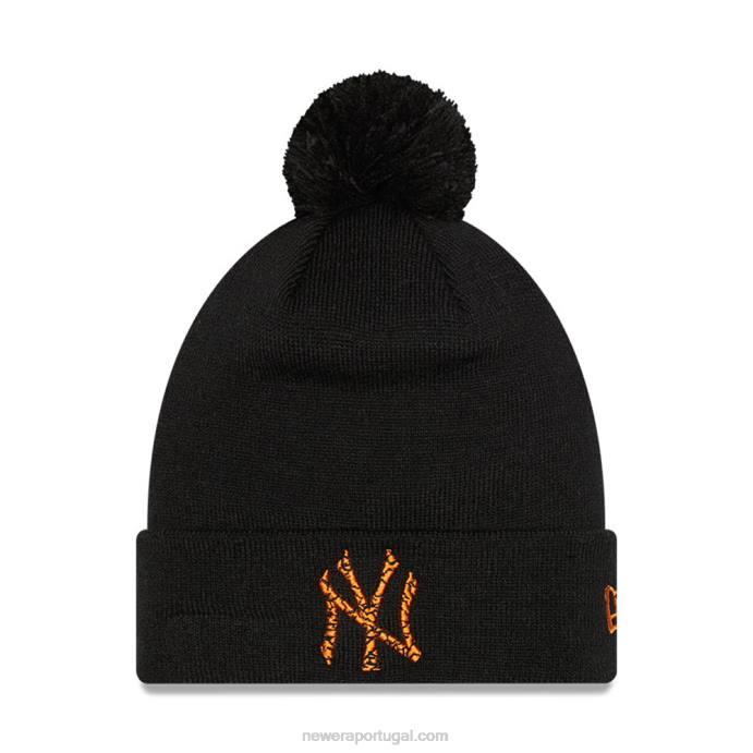 FFTN2539 New Era chapéu bobble preto com enchimento new york yankees