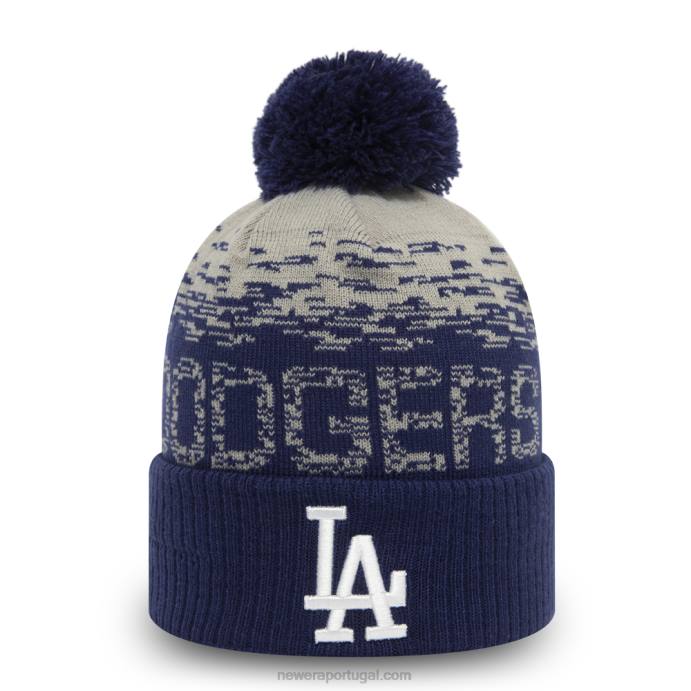 FFTN2550 New Era gorro bobble azul marinho la dodgers