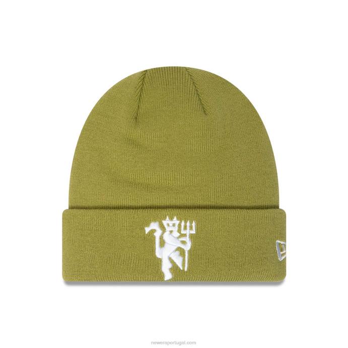 FFTN2551 New Era gorro de tricô manchester united fc sazonal verde médio