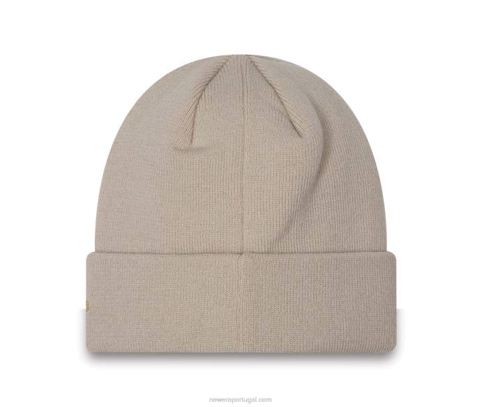 FFTN2553 New Era gorro feminino la dodgers marrom metalizado